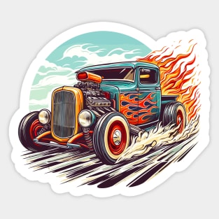 Hot Rod Truck Hot Rod Pick up Rat Rod Vintage Hot Rod Sticker